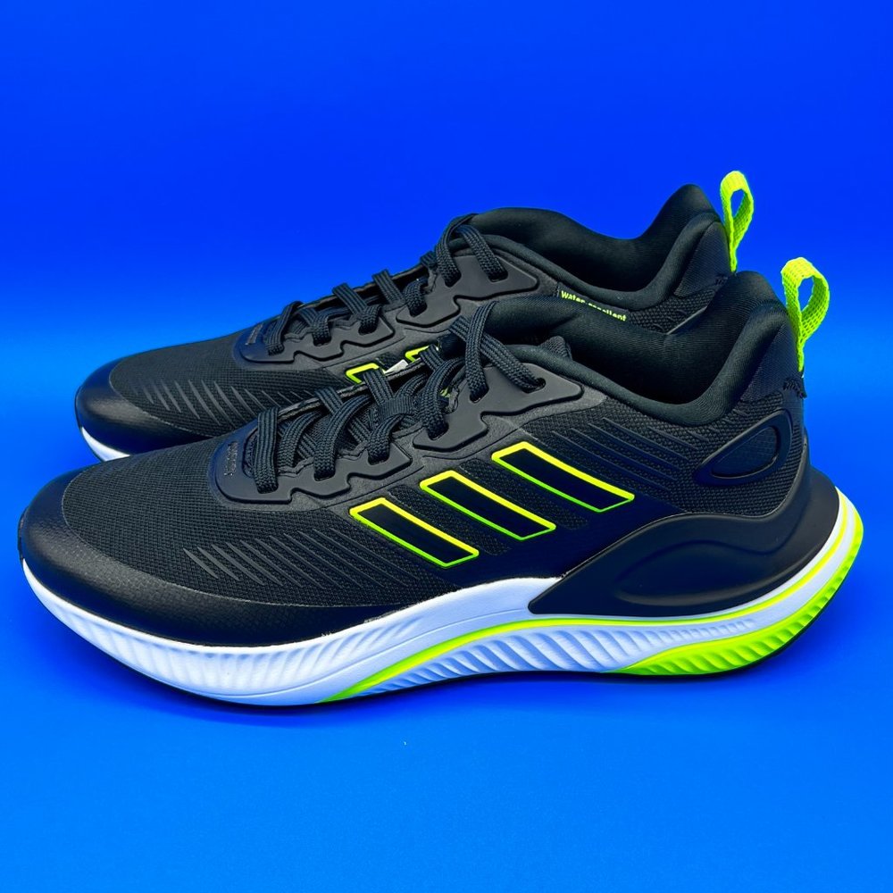 adidas AlphaMagma Guard "Black Signal Green" Running Shoes | Men's Size 7.5 - Picture 2 of 9